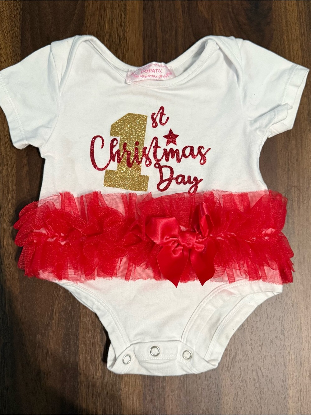 Baby girl Christmas onesie